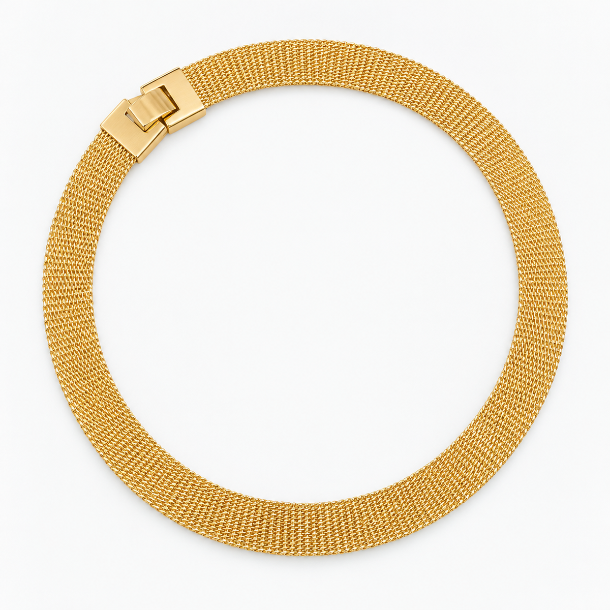 Classic Gold Mesh Necklace