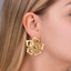 Gold Flower Earrings