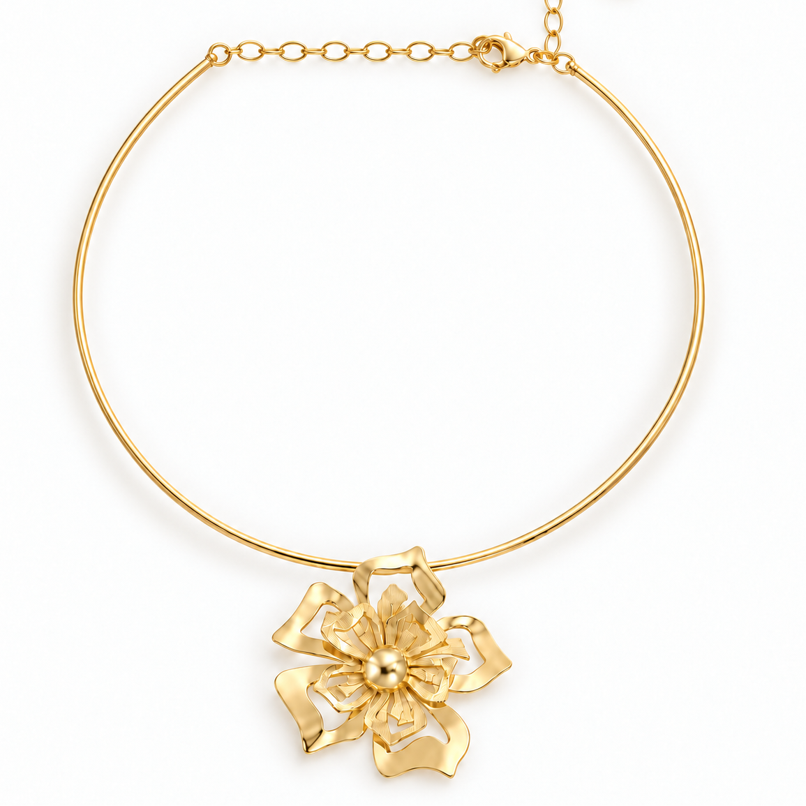 Gold Flower Choker