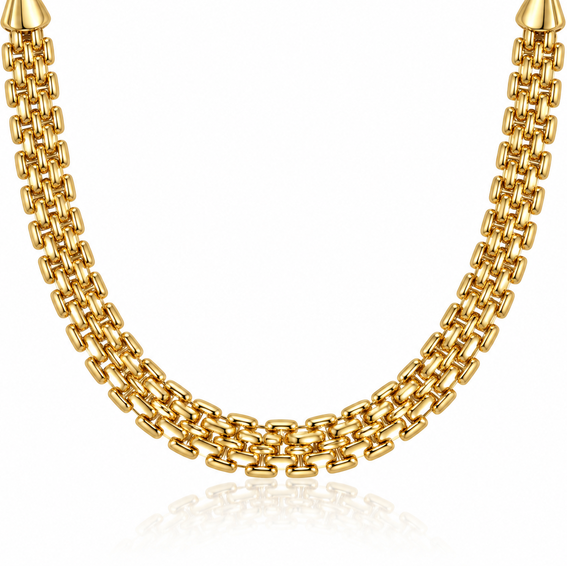 Multi-Row Link Necklace